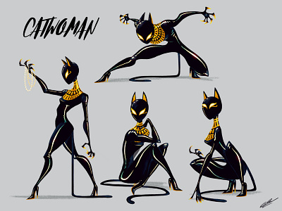 EGYPTIAN CATWOMAN art batman catwoman character character design dc dc comics dessin drawing fanart illustration illustration art