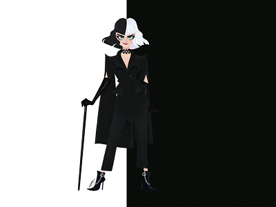 CRUELLA art character character design cruella cruella fanart dessin disney drawing fanart illustration illustration art movie movie fanart villain