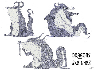 Dragons sketches character concept design dragons drawing fantasy illustration sketch sketches