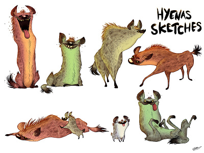 Hyenas sketches