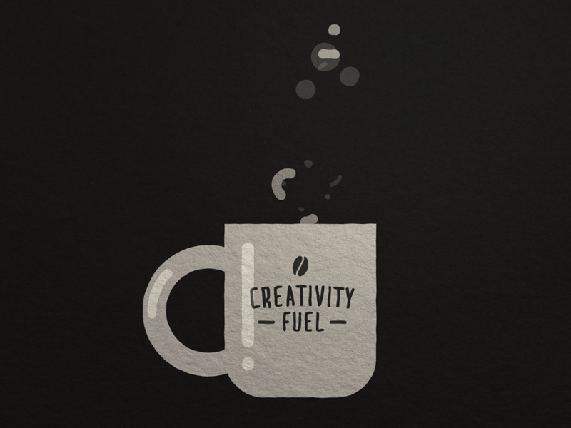 Creativity Fuel 2d after effects animation coffee coffee addict creativity motion motion design mug