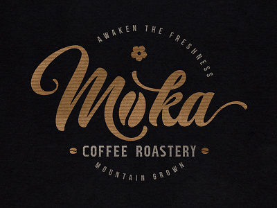 Moka Logo Design badge brand brand identity coffee coffee roastery emblem logo logo design logo type retro texture vintage