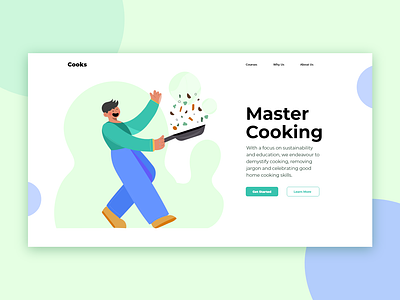 Exploration-03 concept cooking creative design illustration minimal recipe ui ux vector web website