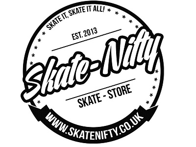 Skate Nifty logo logo retro sample