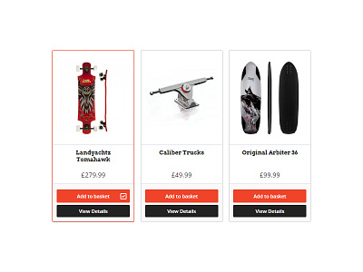 Mckneez Product display design ecommerce longboarding product ui ux