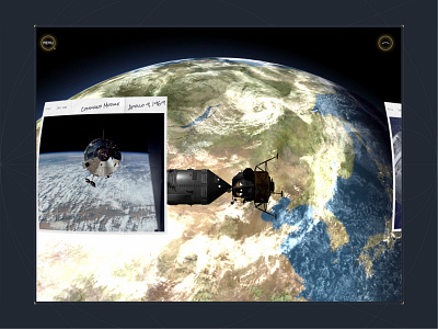 The Leap For Mankind - Space Travel 3d animation creative design minimalist three.js threejs ui ux web web development webgl