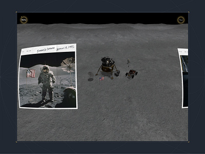 The Leap For Mankind - First Steps 3d 3d modeling animation creative creative design creative development minimalist threejs ui ux web web development webgl