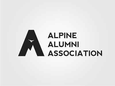 Alpine Alumni Association Logo Design creative design design graphic design graphic design logo inspiration letter a letter logo logo logo alphabet logo design logo design concept minimalism minimalist minimalist design minimalist logo