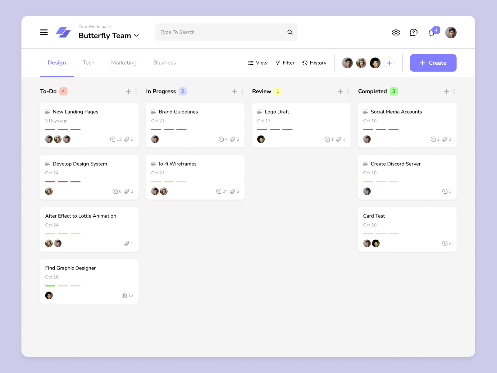 Boardy | Kanban Application by Rangga Wijaya on Dribbble