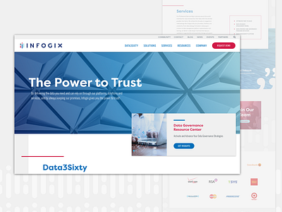 Infogix Website branding custom wordpress design ui ux web web design website wordpress