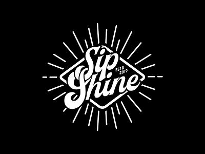 Sip Shine Moonshine alcohol alcohol branding brand branding design logo michigan moonshine typography