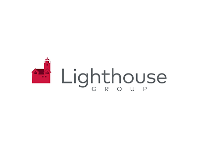 Lighthouse Group | Brand Project brand branding icon insurance lighthouse logo michigan rebrand rebranding red redesign typography
