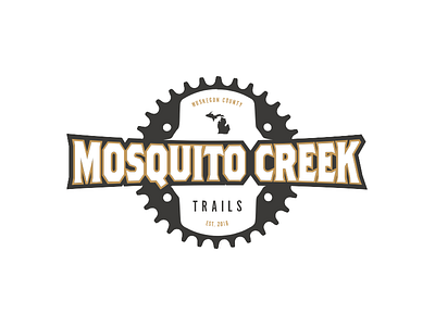 Mosquito Creek Trail brand branding logo michigan muskegon outdoors trail