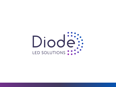 Diode LED Solutions brand branding concept corporate identity gradient led logo visual identity