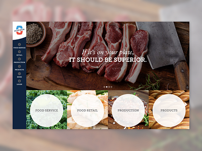 Superior Foods custom web food michigan ui ux web web design website wordpress