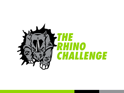 Rhino Challenge brand branding concept corporate identity logo race visual identity