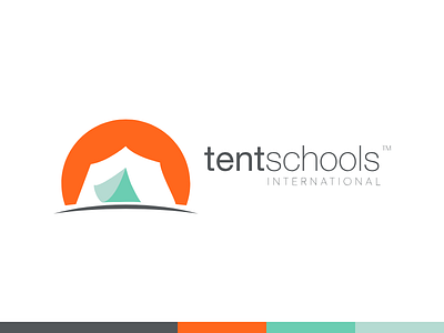 Tent Schools International brand branding logo mark nonprofit tent