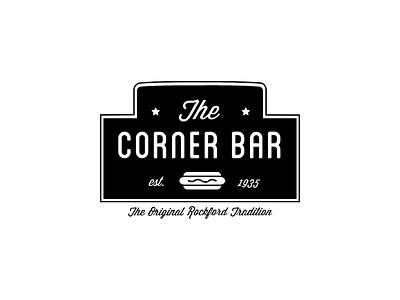 Corner Bar bar brand branding concept corporate identity logo restaurant sign vintage visual identity