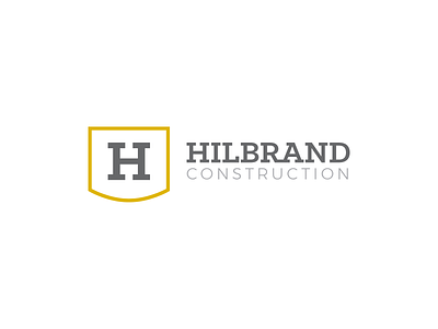 Hilbrand Logo brand branding construction construction company design icon logo mark michigan simple