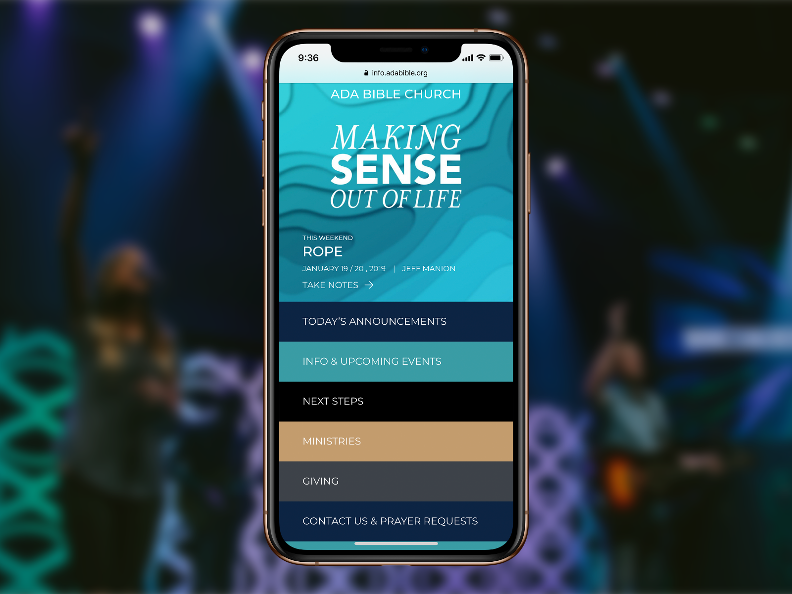 Ada Bible Church Digital Bulletin by Travis Fahlen on Dribbble