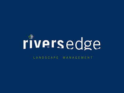 Rivers Edge Brand brand branding icon logo michigan typography