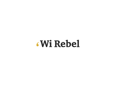 Wi Rebel branding logotype