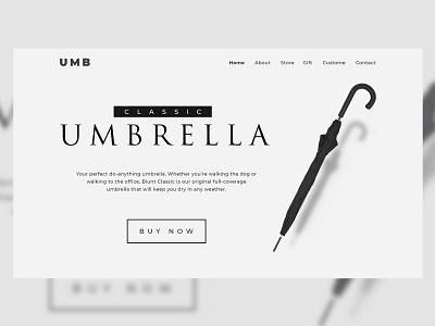 Classic Umbrella: Stay Warm design grid layout minimalistic photoshop typography ui umbrella
