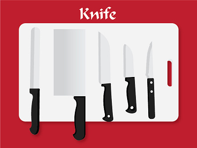 Kitchen Knives design illustrator kitchen knives knives