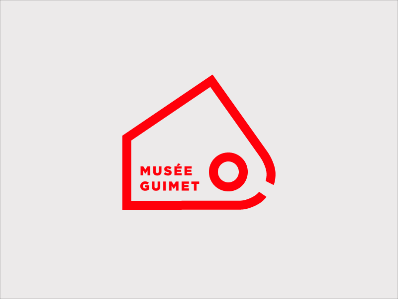 Musée Guimet animation branding design identity logo vector