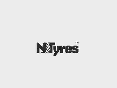 Ntyres logo automobile brand branding cars logo negative space negative space logo tyre logo tyres