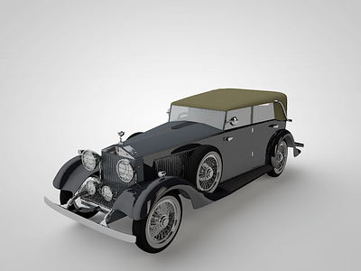 Rolls car cinema 4d model