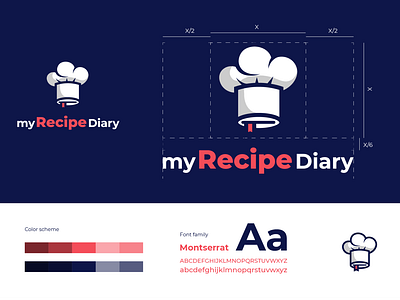 My Recipe Diary logo concept