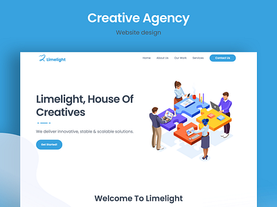 Creative Agency Web design graphic design modern design ui design web design website website concept website design