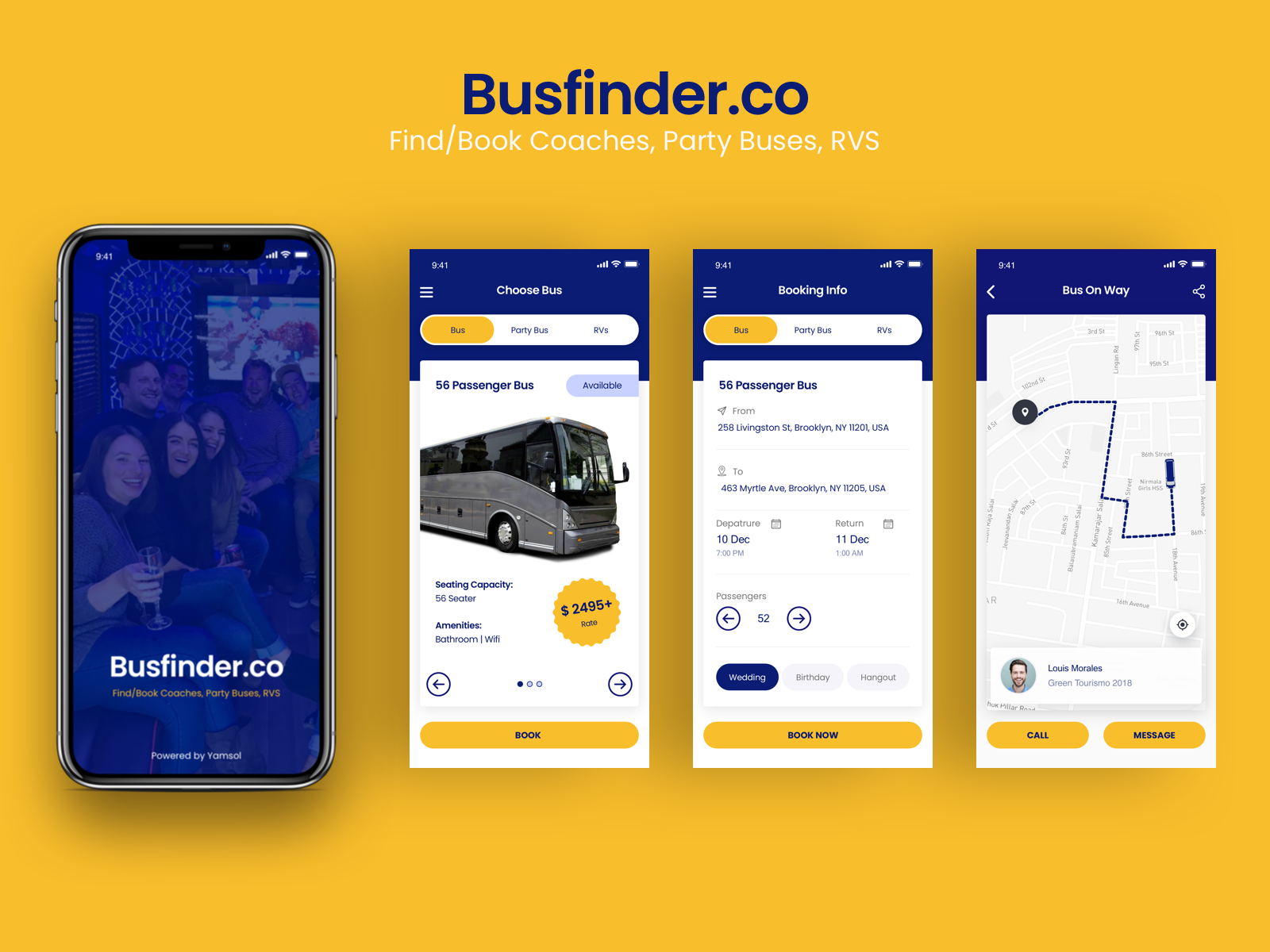 Bus Finder Mobile Application by Aqeel Aslam on Dribbble