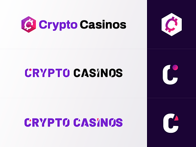 CryptoCasinos.com Logotypes affiliate casino casinos crypto cryptocurrency igaming logo logotype online caisnos