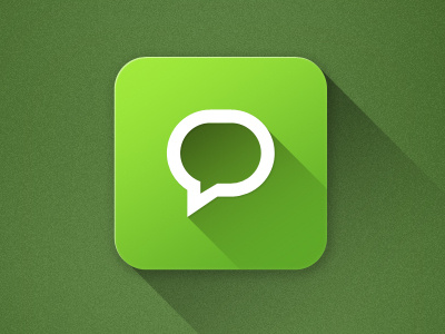 Ios 7 chat Icon chat icon message icon rebound ios 7 ios7 flat