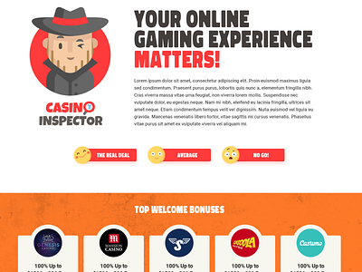 casino inspector affiliate bonuses casino casino list detective igaming inspector logo online casino toplist web design