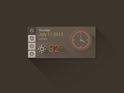 Time/date/weather widget clock date forecast time weather