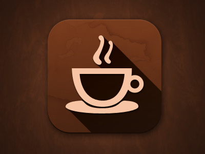 Coffee cup icon cofe coffee drink flat icon ios7 logo