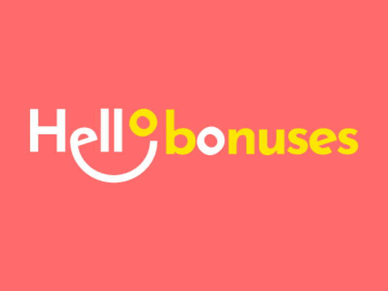 Hello Bonuses Logo Design affiliate bonus casino hello logo smile