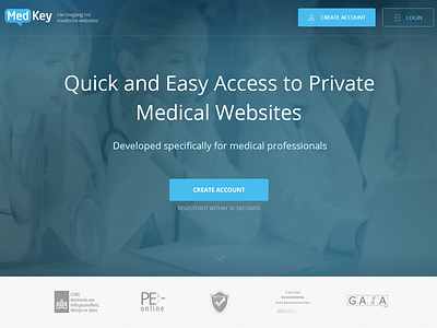 Medical Landing Page design landing page long page sales page sign up