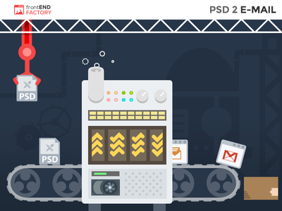 PSD 2 Email services email factory frontend illustration psd psd2email template