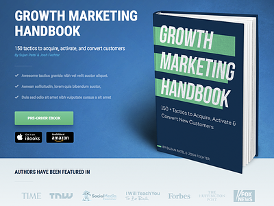 Sujan Patel New Book Landing Page book page design landing page design pre order landing page prelaunch page