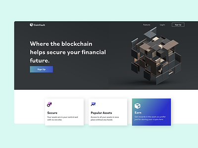 Crypto Wallet Landing Page