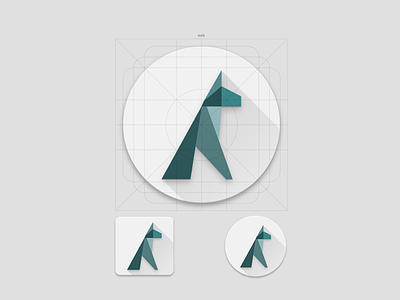 Argos Dog // Logo Design design dog geometric green logo triangle visual