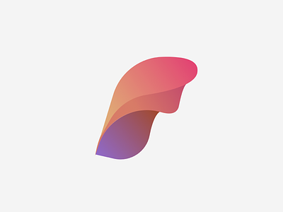 Fluid Logo design fluid gradient graphic logo trend