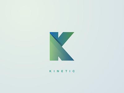 Kinetic color concept design flat gradient logo logodesign logotype minimal vector