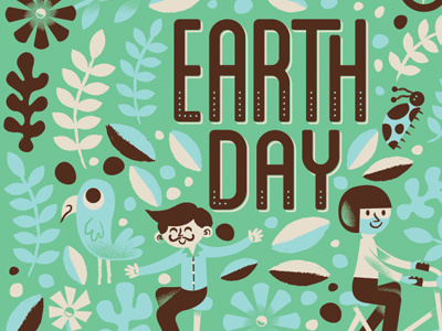 Happy Earth Day! bicycle bike bird color earth day flowers green ladybug leaf recycle