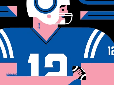 Poster WIP aiga andrew luck colts football helmet indianapolis jersey man nfl poster sports