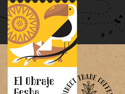 Coffee Roasting Co. rebrand/packaging exploration brand identity branding coffee coffee roasting colombia mountains packaging seal stamp sun toucan tree